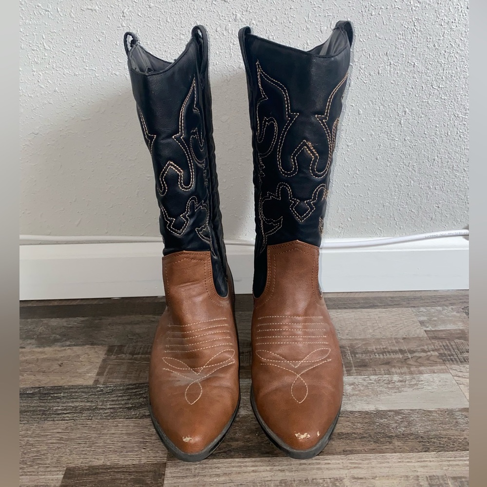 Cowboy Boots, Size 10, Color: Brown/Black